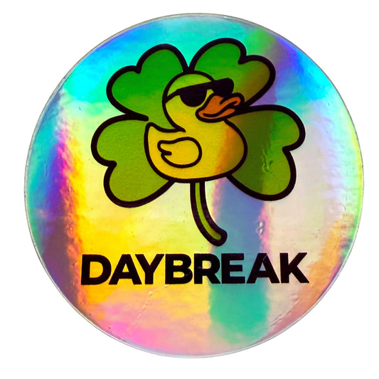 Daybreak Lucky Duck Hologram Sticker (2")